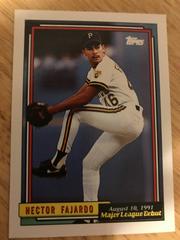 Hector Fajardo #53 Baseball Cards 1992 Topps '91 M.L. Debut Prices