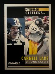 Carnell Lake #337 Football Cards 1991 Pinnacle Prices