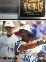 Number | Gary Sheffield [AUTO 1/1] Baseball Cards 2003 Bazooka