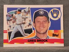 Greg Brock #47 Baseball Cards 1990 Topps Big Baseball Prices