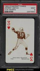 Johnny Unitas [3 of Hearts] Football Cards 1963 Stancraft Playing Cards Prices