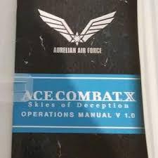 Ace Combat X - Manual | Ace Combat X Skies of Deception PSP