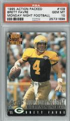 Brett Favre #109 Football Cards 1995 Action Packed Monday Night Football Prices