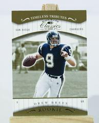 Drew Brees [Timeless Tributes] #102 Football Cards 2001 Panini Donruss Classics Prices