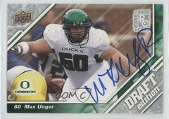 Max Unger [Autograph] Football Cards 2009 Upper Deck Draft Edition Prices