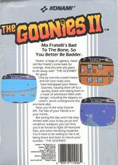 The Goonies II - Back | The Goonies II NES