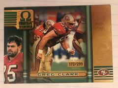 Greg Clark [Gold] #193 Football Cards 1999 Pacific Omega Prices