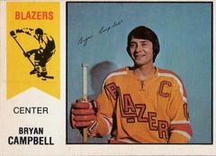 Bryan Campbell #6 Hockey Cards 1974 O-Pee-Chee WHA Prices