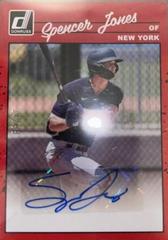 Spencer Jones [Red] #90S-SJ Baseball Cards 2023 Panini Donruss Retro 1990 Signatures Prices