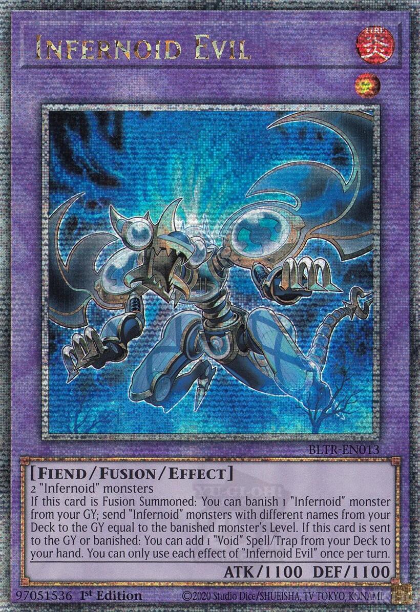 Infernoid Evil [Quarter Century Secret Rare] BLTR-EN013 YuGiOh Battles of Legend: Terminal Revenge