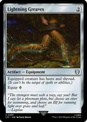 Lightning Greaves #281 Magic Lord of the Rings Commander Prices