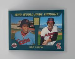 Rod Carew #WWHT12 Baseball Cards 2001 Topps Traded & Rookies Who Would Have Thought Prices