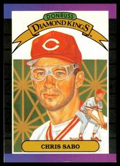 Chris Sabo [Diamond Kings] #4 Baseball Cards 1989 Donruss Prices
