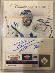 Ben Scrivens [Autograph] #253 Hockey Cards 2011 Panini Contenders Prices