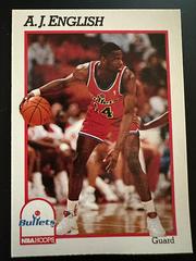 A.J. English #215 Basketball Cards 1991 Hoops Prices