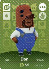 Don Resetti #214 [Animal Crossing Series 3] Amiibo Cards Prices