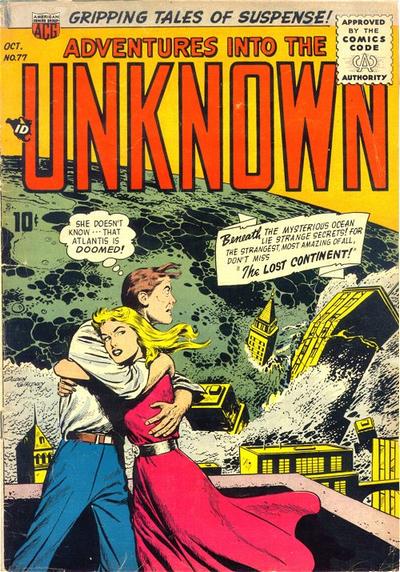 Adventures into the Unknown #77 (1956) Comic Books Adventures into the Unknown