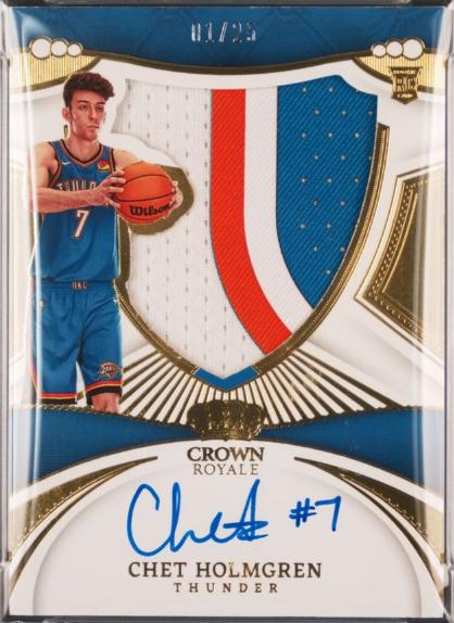 Chet Holmgren Prime 101 Prices 2022 Panini Crown Royale