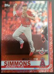 Andrelton Simmons [Red Foil] #78 Baseball Cards 2019 Topps Opening Day Prices