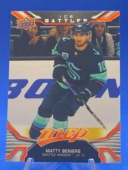 Matty Beniers [Ice Battle] Hockey Cards 2022 Upper Deck MVP Prices