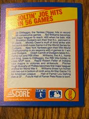 Joltin’ Joe Hits In 56 Games #10 Baseball Cards 1989 Score Magic Motion Trivia A Year to Remember Prices