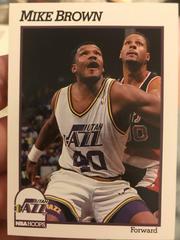 Mike Brown #206 Basketball Cards 1991 Hoops Prices