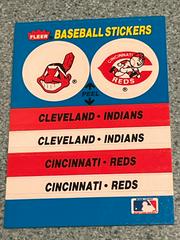 Cleveland/ Reds Baseball Cards 1987 Fleer Team Stickers Prices