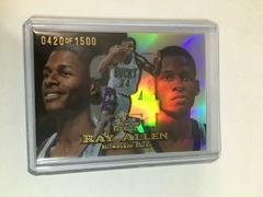 Ray Allen [Row 1] #11 Basketball Cards 1998 Flair Showcase Prices