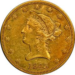 1843 [PROOF] Coins Liberty Head Gold Eagle Prices