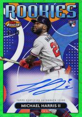 Michael Harris II [Green Wave] #RDA-MH Baseball Cards 2023 Topps Finest Rookies Design Variation Autographs Prices