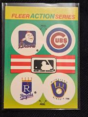 Fleer Sction Stickers Baseball Cards 1990 Fleer Action Series Stickers Prices