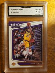 Lebron James #7 Basketball Cards 2018 Panini Threads Automatic Prices
