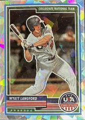 Wyatt Langford [Crystals] #85 Baseball Cards 2023 Panini Stars & Stripes USA Prices