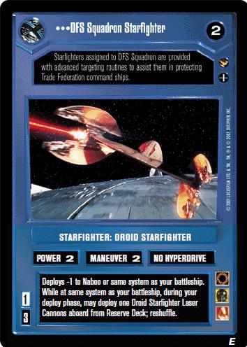 DFS Squadron Starfighter [Limited] Star Wars CCG Theed Palace