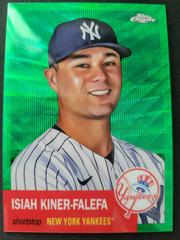 Isiah Kiner Falefa [Green Wave] #182 Baseball Cards 2022 Topps Chrome Platinum Anniversary Prices