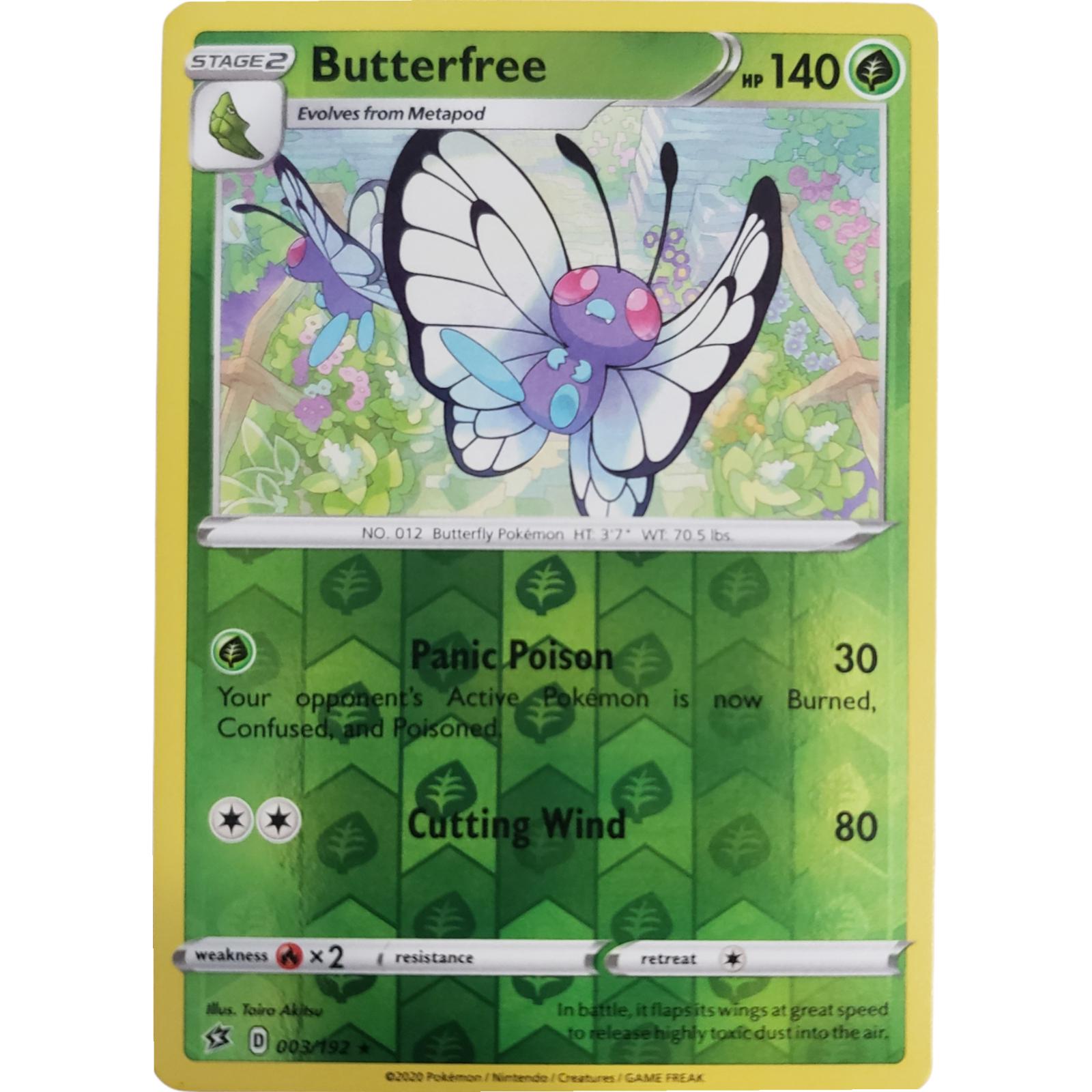 Butterfree [Reverse Holo] #3 Pokemon Rebel Clash