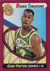 Gary Payton #9 Basketball Cards 1991 Fleer Rookie Sensations Prices