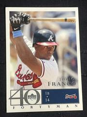 Julio Franco Baseball Cards 2003 Upper Deck 40 Man Prices