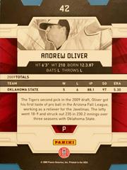 Rear | Andrew Oliver [Aspirations] Baseball Cards 2009 Donruss Elite Extra Edition