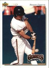 Rikkert Faneyte Baseball Cards 1992 Upper Deck Minor League Prices