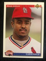Brian Jordan #3 Baseball Cards 1992 Upper Deck Prices