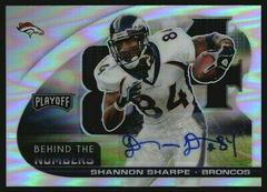 Shannon Sharpe [Signature] #BTN-SSH Football Cards 2021 Panini Playoff Behind the Numbers Prices