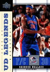 Rasheed Wallace #20 Basketball Cards 2003 Upper Deck Legends Prices