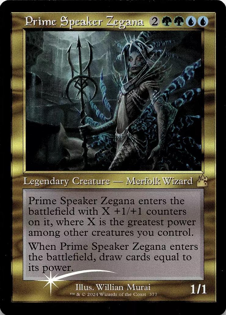 Prime Speaker Zegana [Retro Frame Foil] #377 Magic Ravnica Remastered