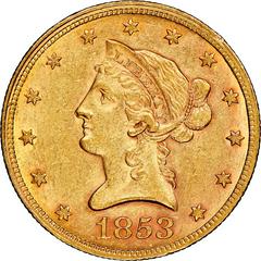 1853 Coins Liberty Head Gold Eagle Prices