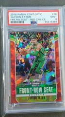 Jayson Tatum [Red Cracked Ice] #16 Basketball Cards 2018 Panini Contenders Optic Front Row Seat Prices