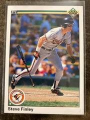 Steve Finley #602 Baseball Cards 1990 Upper Deck Prices
