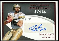 Drew Brees [Ruby] Football Cards 2022 Panini Immaculate Collegiate Ink Autographs Prices