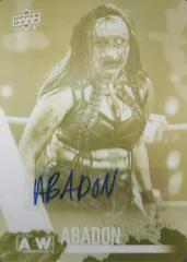 Abadon [Yellow Printing Plate] Wrestling Cards 2021 Upper Deck AEW Prices