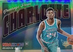 Brandon Miller [Holo] #18 Basketball Cards 2023 Panini Hoops Rookie Greetings Prices